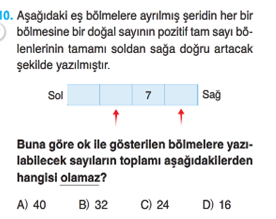 8. sınıf  MAT  1. ünite